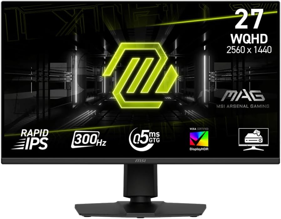 MONITOR MSI MAG 275QPF X30 - 27” PULGADAS, IPS, 300HZ, A 0,5MS DE RESPUESTA, RESOLUCIÓN (2K) 2560x1440 WQHD.