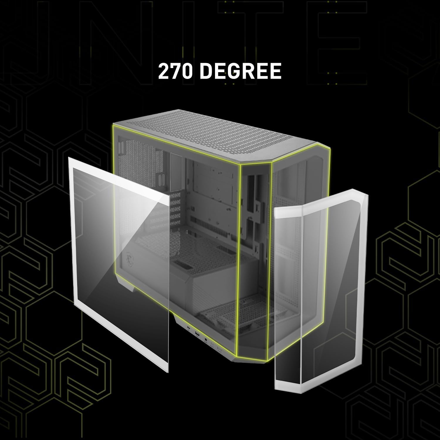 CASE MSI MAG PANO M100R PZ, M-ATX, INCLUYE 4 FANES ARGB+HUD.