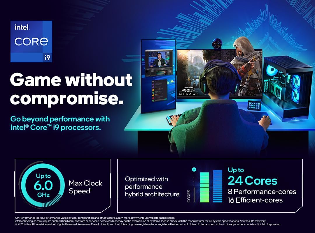 PROCESADOR INTEL® Core™ i9-14900K, 16 NÚCLEOS, 24 HILOS. 6.0HZ UP.