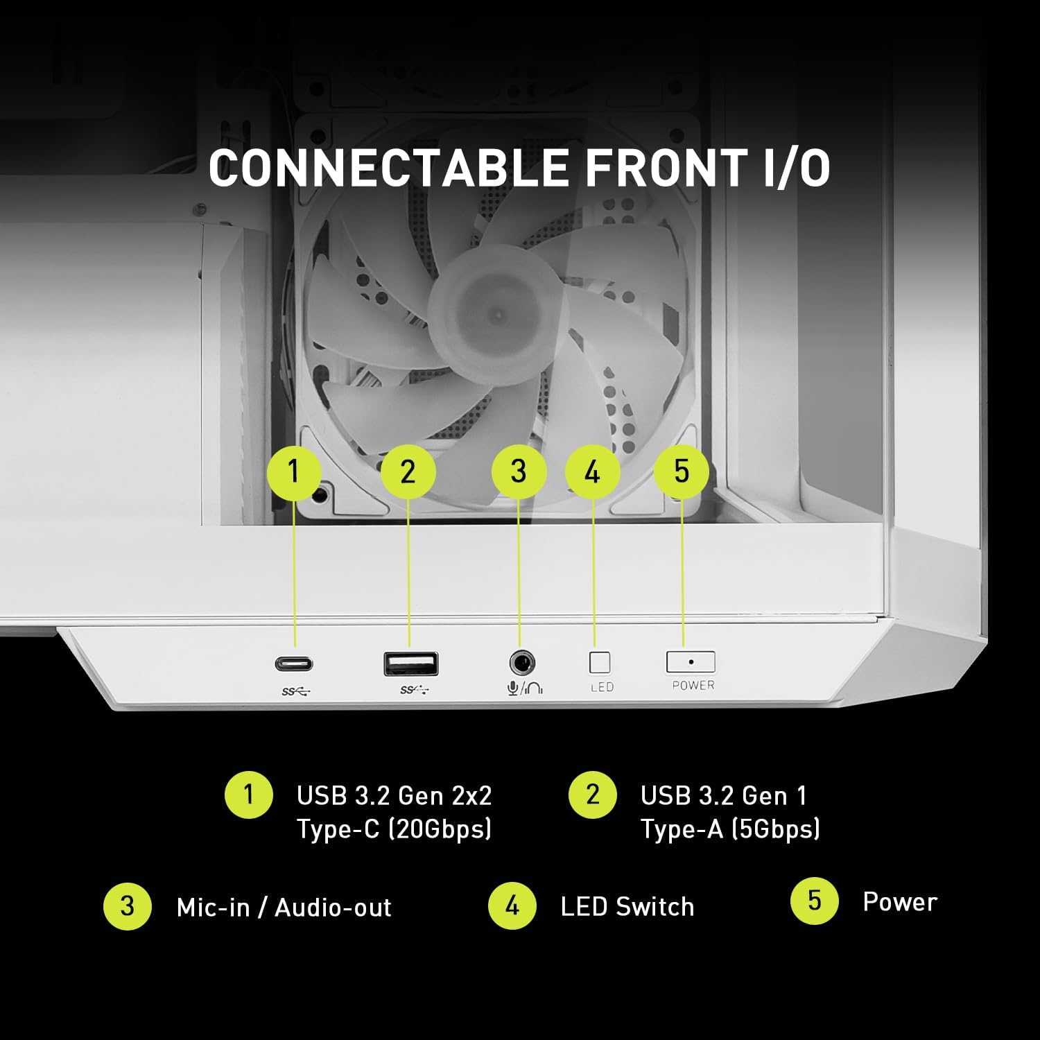 CASE MSI MAG PANO M100R PZ, M-ATX, INCLUYE 4 FANES ARGB+HUD.