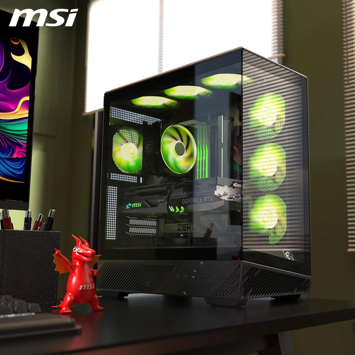 CASE MAG PANO 130R PZ, INCLUYE 4 FANES ARGB+HUD, ATX.