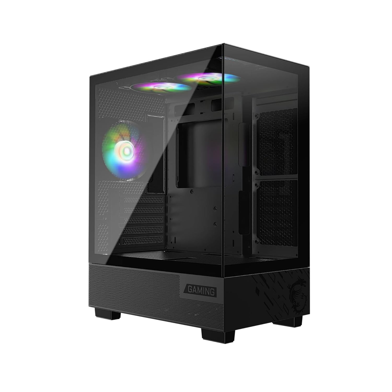 CASE MSI PAG PANO M110A M-ATX. INCLUYE 3 FANES RGB.
