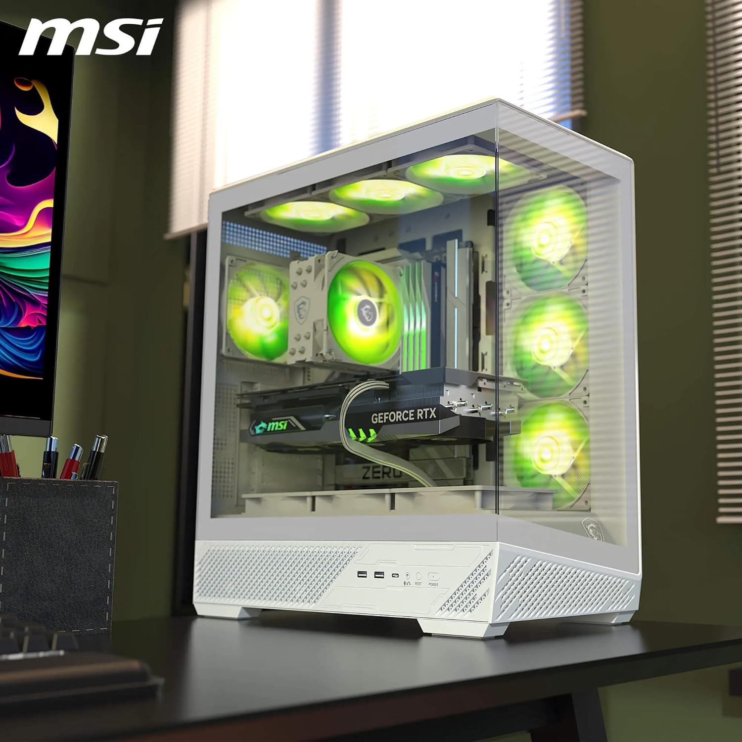 CASE MAG PANO 130R PZ, INCLUYE 4 FANES ARGB+HUD, ATX.
