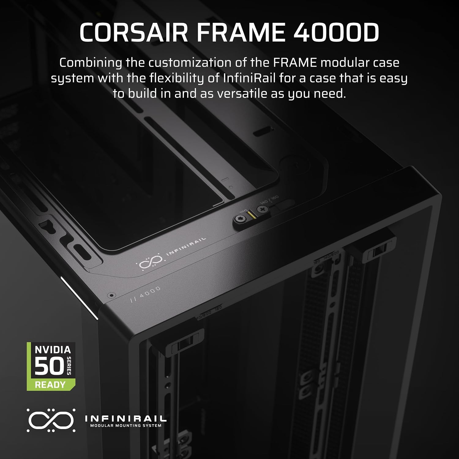 CASE CORSAIR 4000D FRAME Series Modular negro ATX