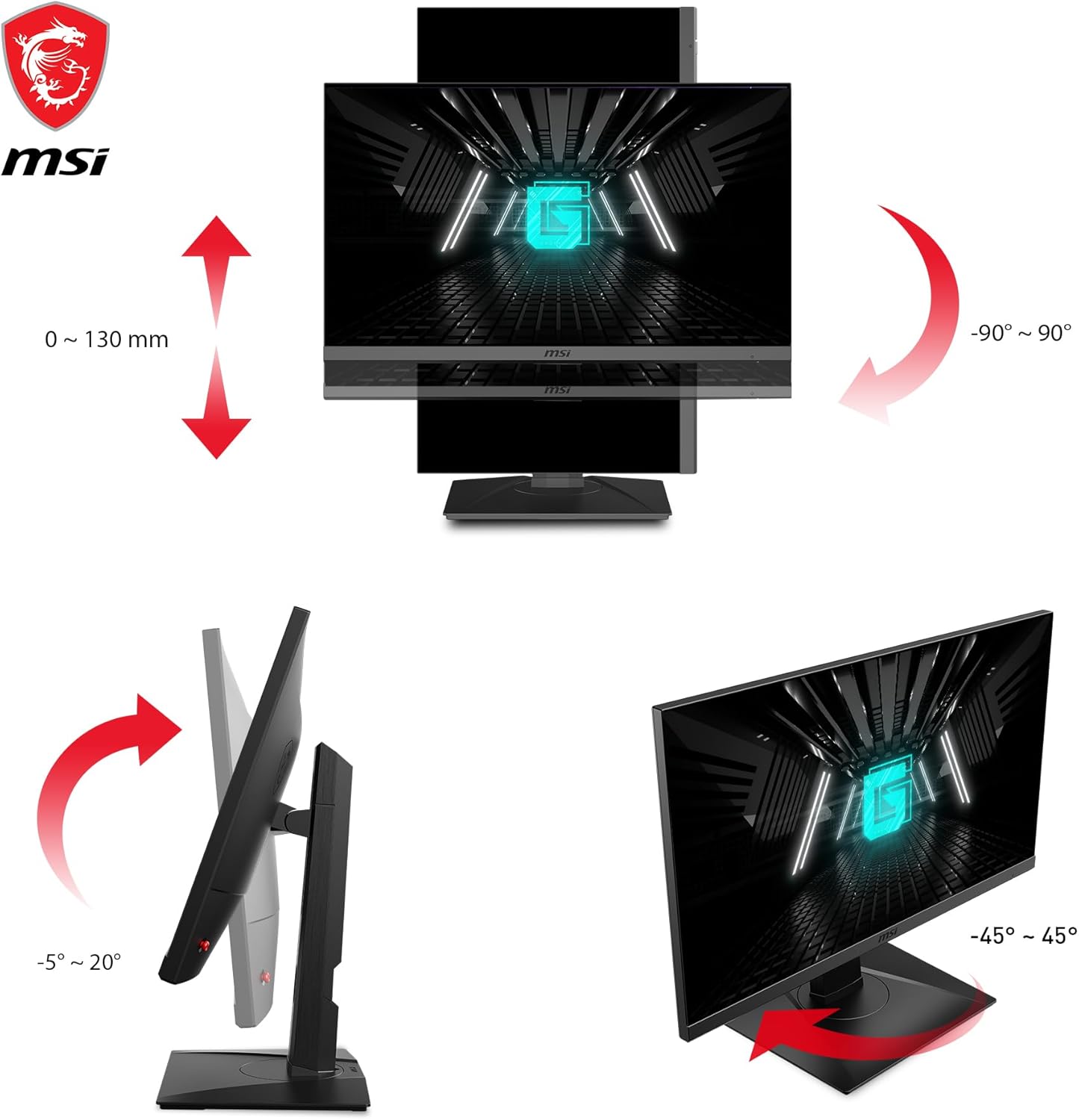 MONITOR MSI G272QPF, 27” PULGADAS, RAPIC IPS, HDR, 170HZ A 1MS DE RESPUESTA, RESOLUCIÓN (2K) 2560 x 1440 (QHD).