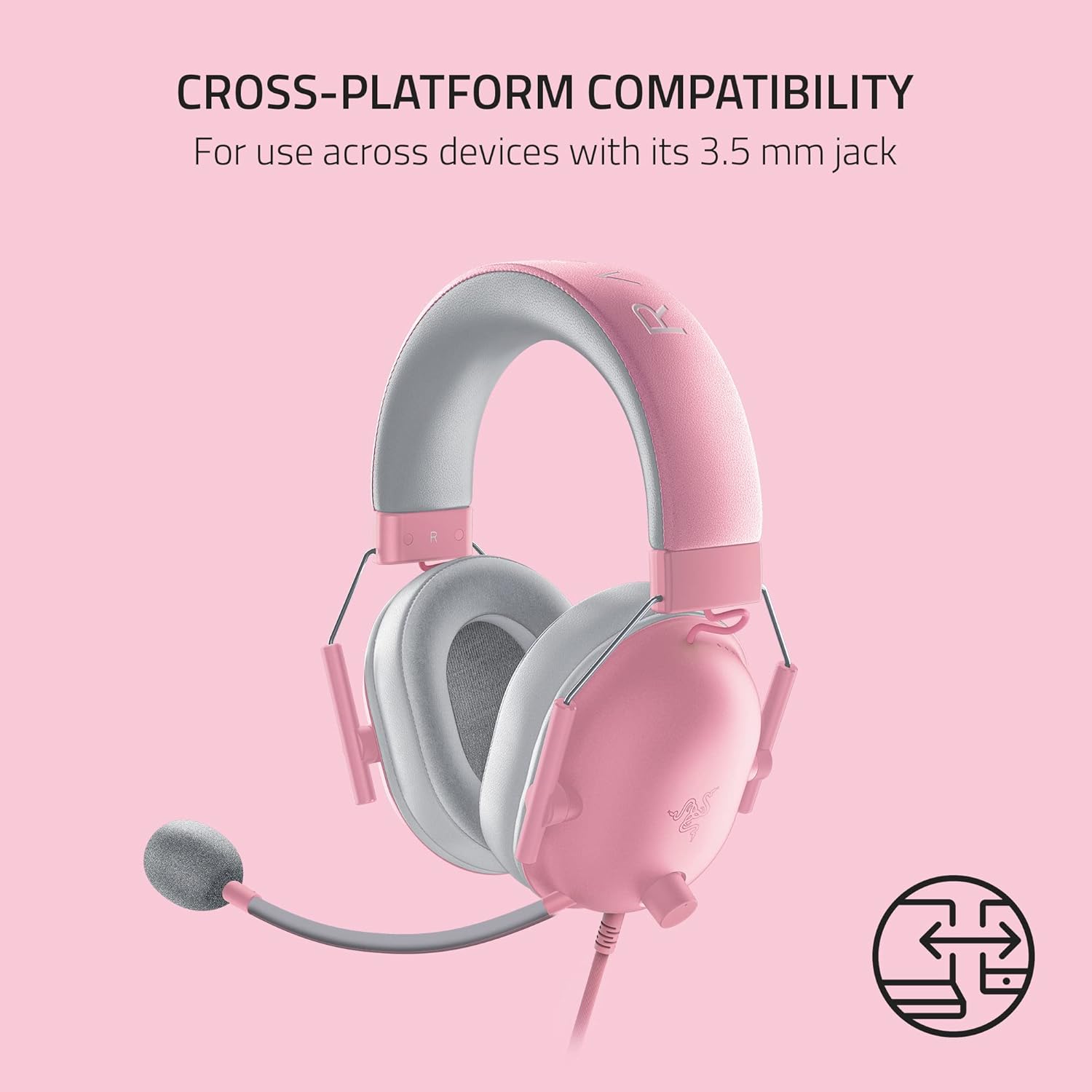 Auriculares Razer BlackShark V2 X. Pink.