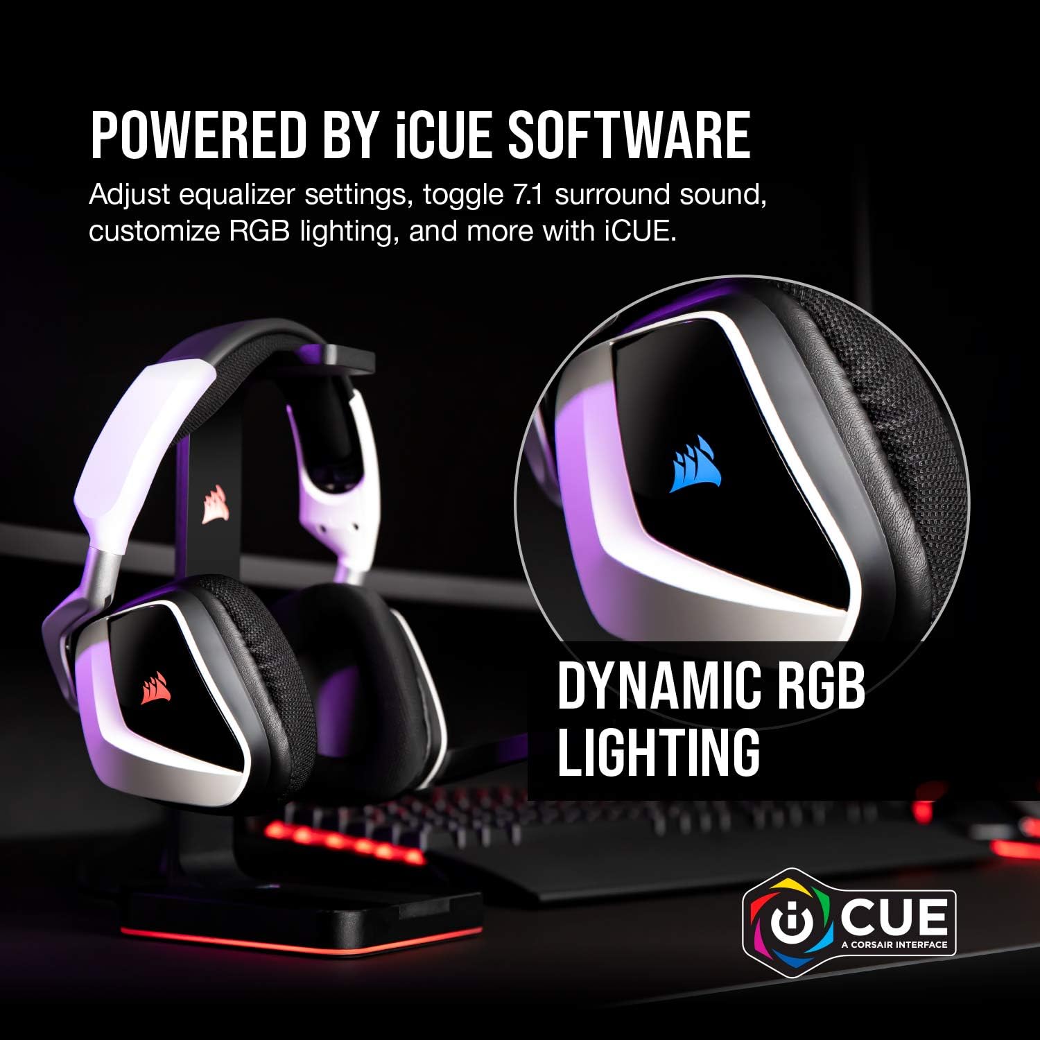 Corsair Void RGB Elite - Auriculares inalámbricos