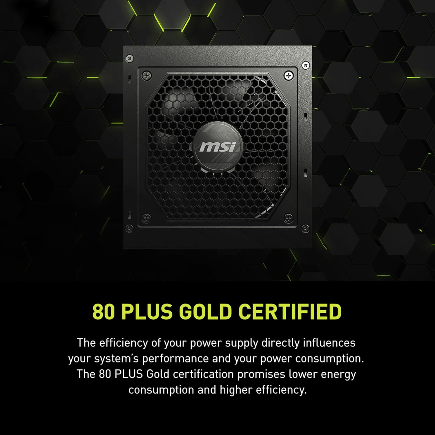 FUENTE DE PODER, MSI MAG A750GL PCIE5. 80 PLUS, GOLD, FULL MODULAR.
