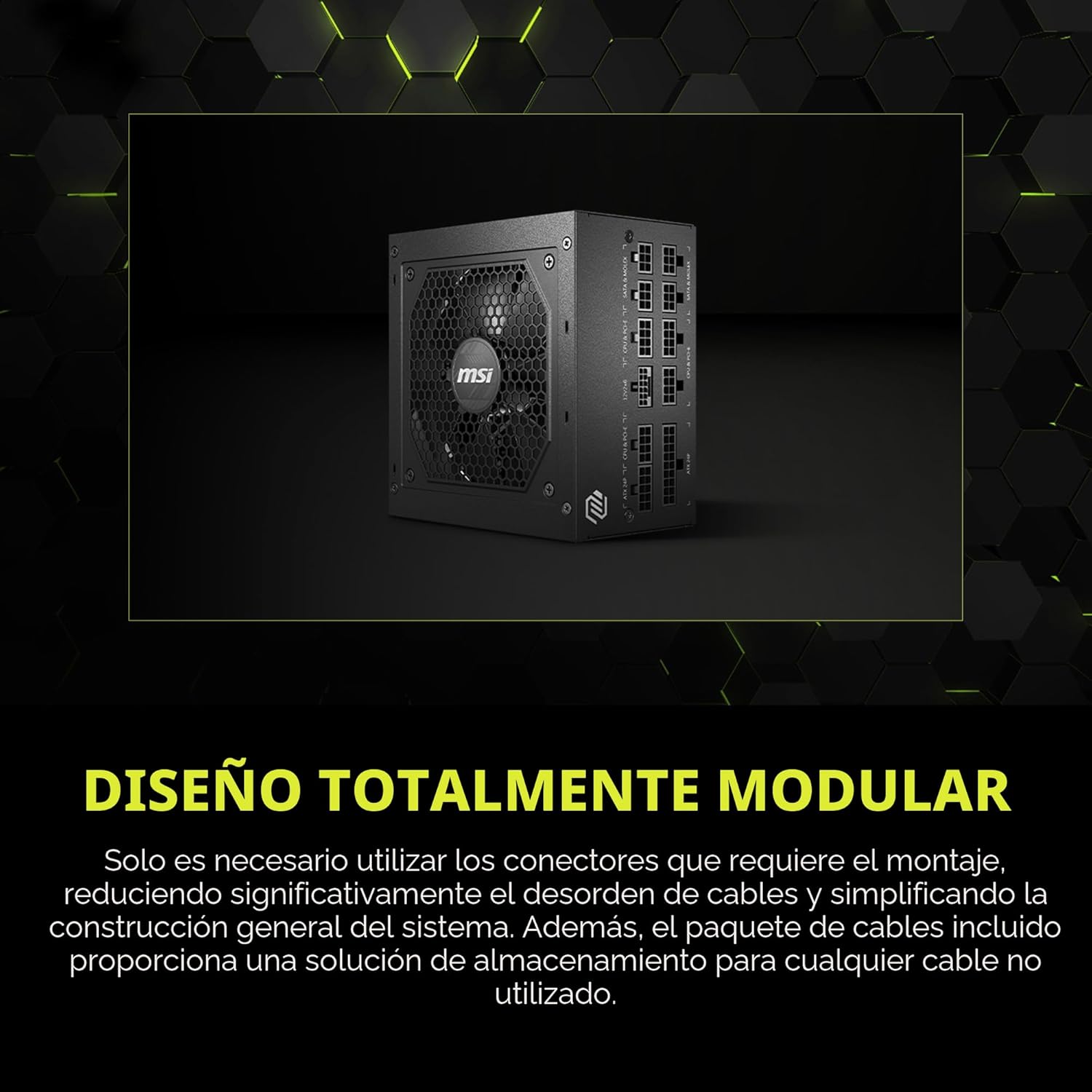 FUENTE DE PODER, MSI MAG A750GL PCIE5. 80 PLUS, GOLD, FULL MODULAR.