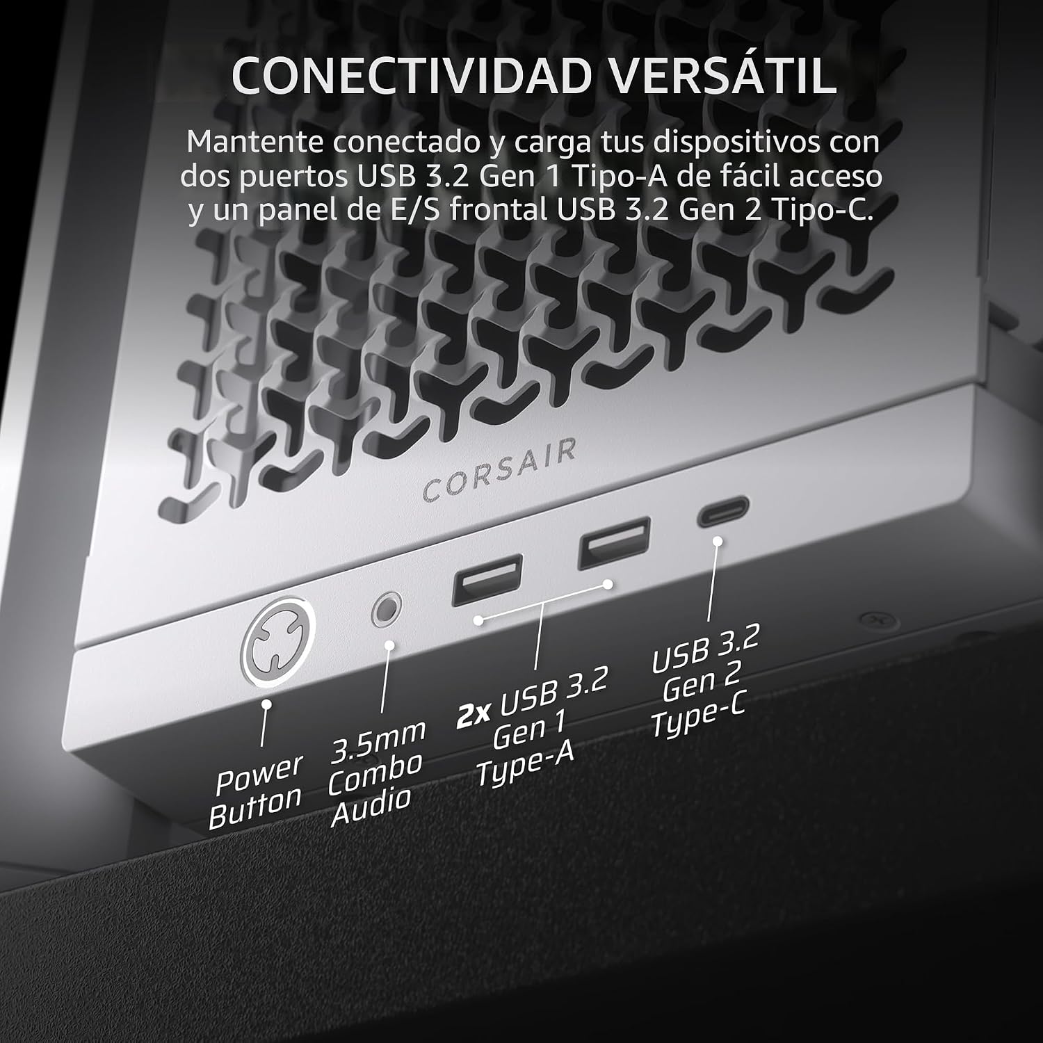 CASE CORSAIR 4000D FRAME Series Modular blanco