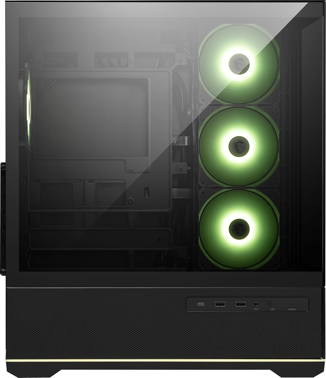 CASE MSI MAG PANO 110R PZ, ATX INCLUYE 4 FANES ARGB+HUD.
