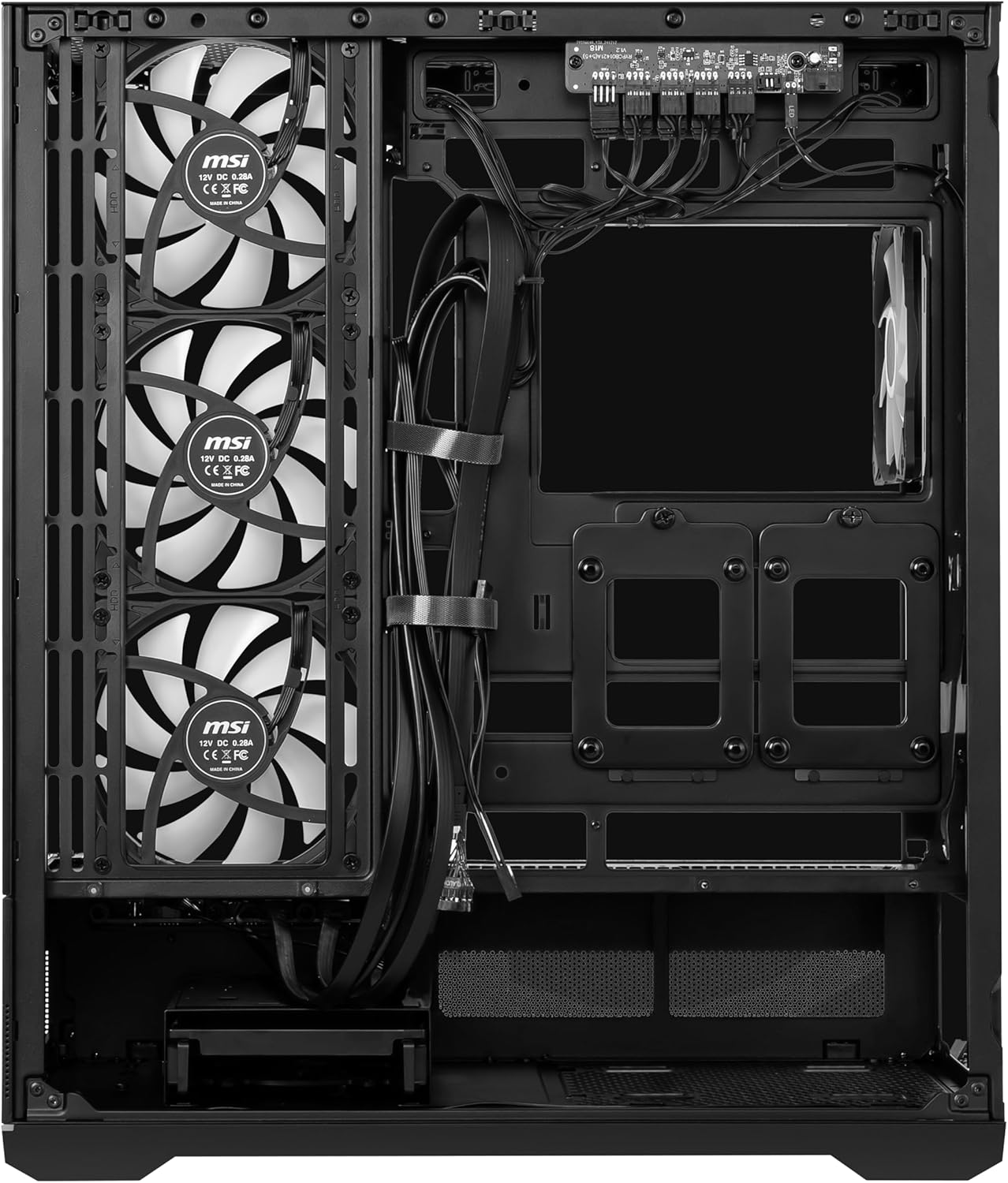 CASE MSI MAG PANO 110R PZ, ATX INCLUYE 4 FANES ARGB+HUD.