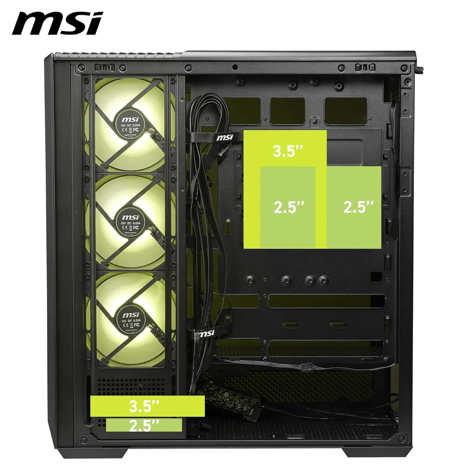 CASE MAG PANO 130R PZ, INCLUYE 4 FANES ARGB+HUD, ATX.